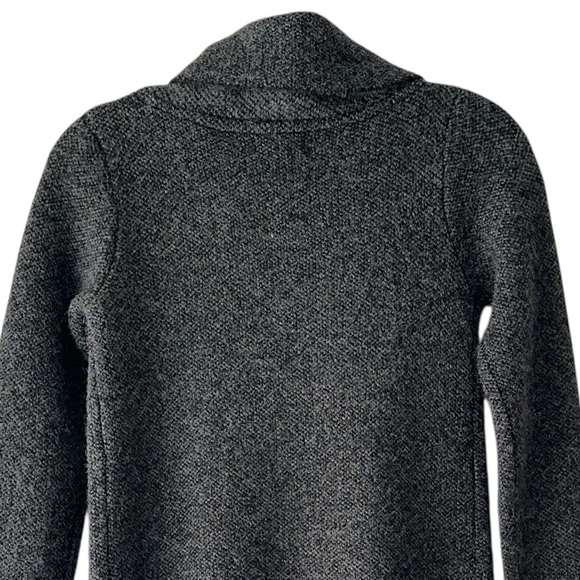 ADRIENNE VITTADINI | NWOT WOOL BLEND WRAP FRONT SINGLE BUTTON COAT SWEATER | XS - Picture 9 of 12